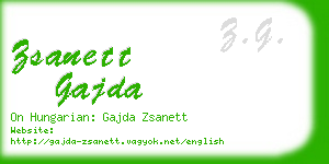 zsanett gajda business card
